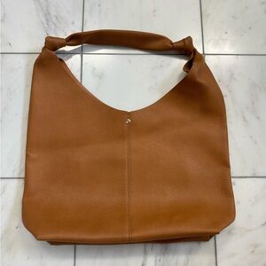 Cognac Lov Knot Purse and inside pouch